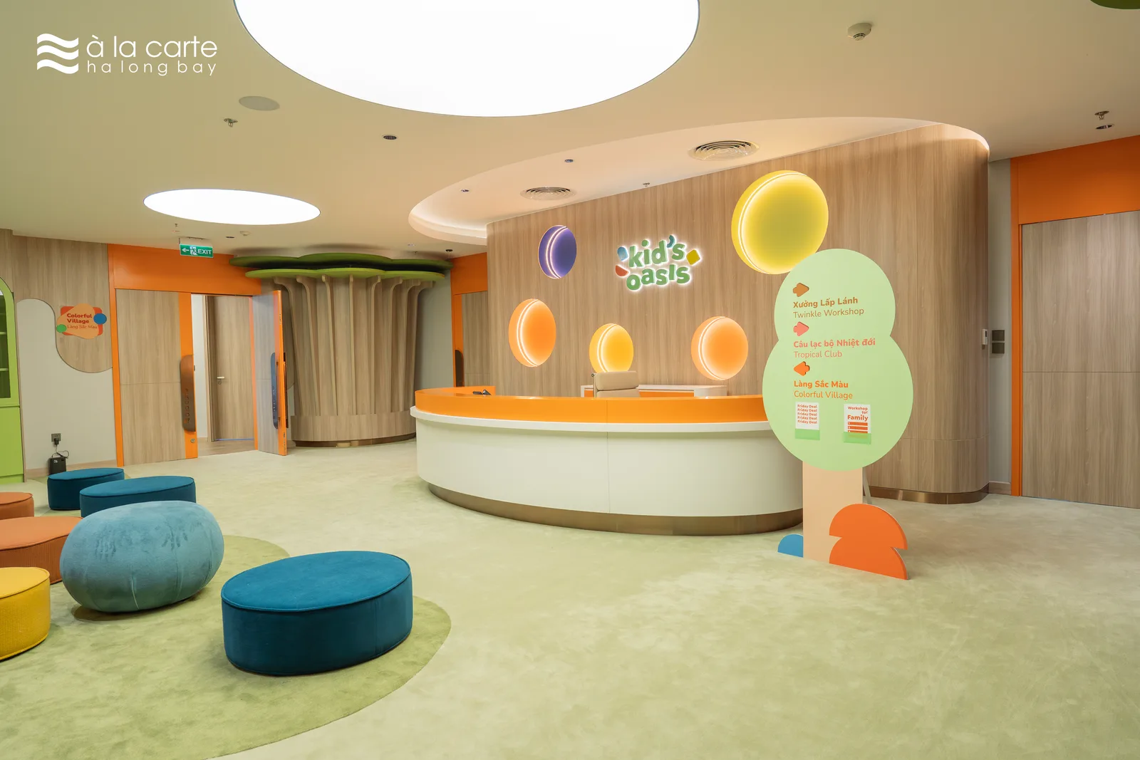 Khu vui chơi trẻ em Kid's Oasis tầng 3 khách sạn À La Carte Halong Bay