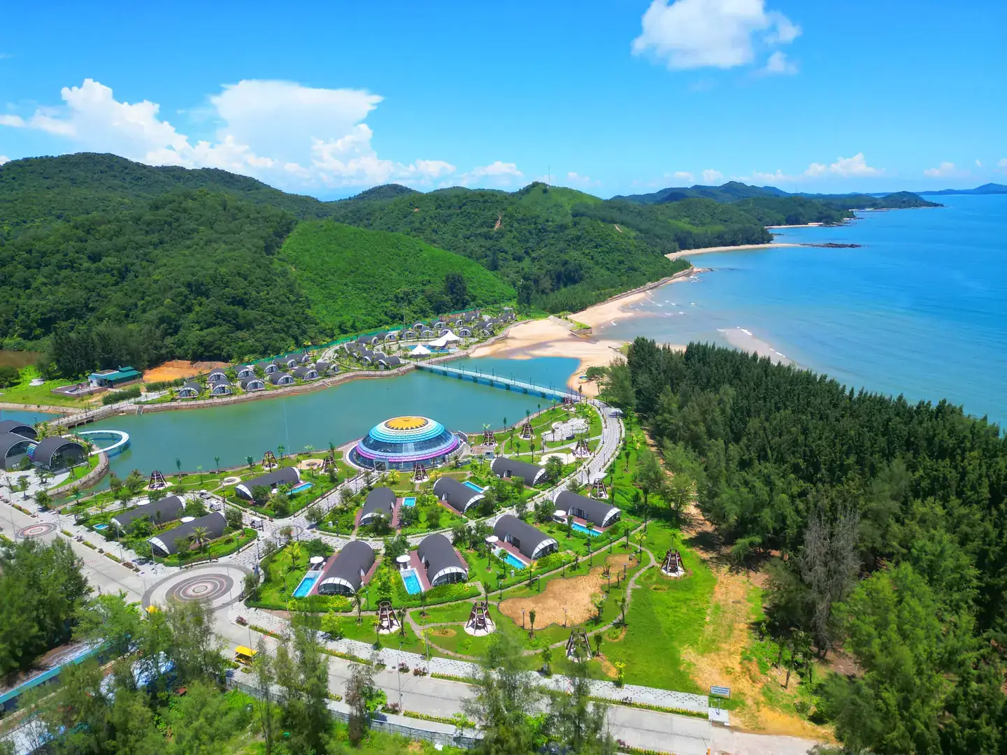 Toàn cảnh Đầu Rồng Resort đảo Cái Chiên